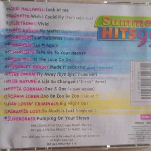 Summer Hits 99 CD used, 16 big hits