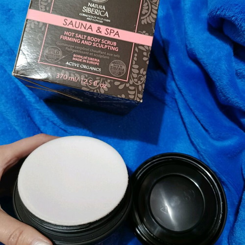 Natura Siberica hot salt body scrub new against cellulite