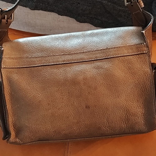 Mulberry Effie olive leather shoulder bag used