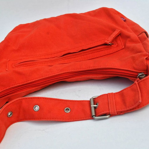 Levi's Y2K canvas shoulder bag used, red and orange