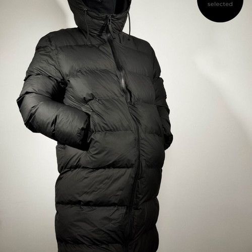 Rains Alta Long Puffer Jacket new, size L, black