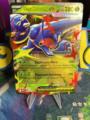 Mega Heracross EX PFL Pokemon Card new, mint condition