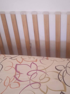 Double Sofa Bed used, opens from below to two beds