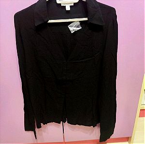 Asos design γυναικείο πουκάμισο uk 14 medium μαύρο