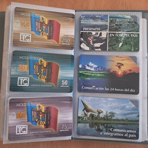 Collection of 120 used phone cards from around the world