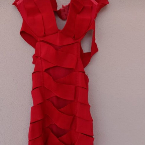 Kiki Riki Red Bandage Dress like new with cut-outs