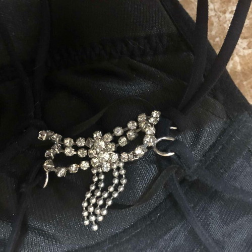 Flash Lights bra like new, size S/A-80, black and silver