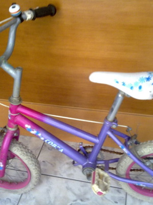16" Bicycle for Girl used, city type, red
