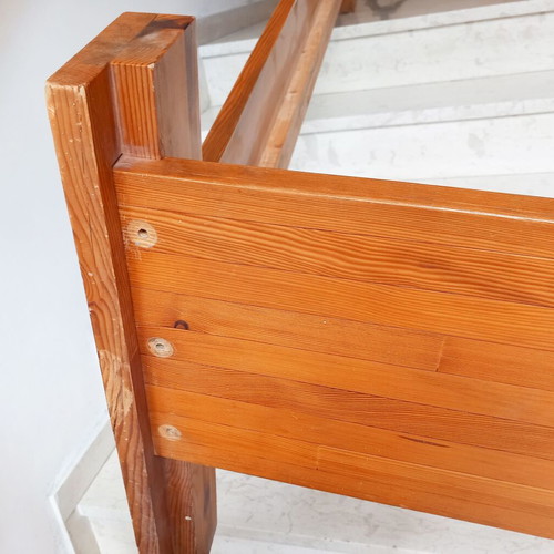 Bedroom set used, solid pine wood industrial style