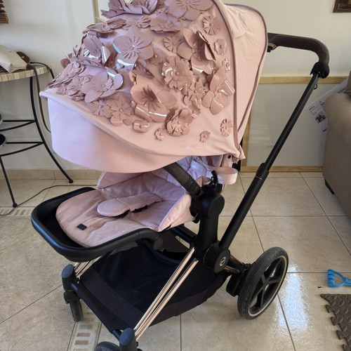 Cybex Simple Flower Collection stroller with basinet