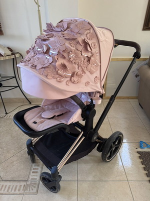Cybex Simple Flower Collection stroller with basinet