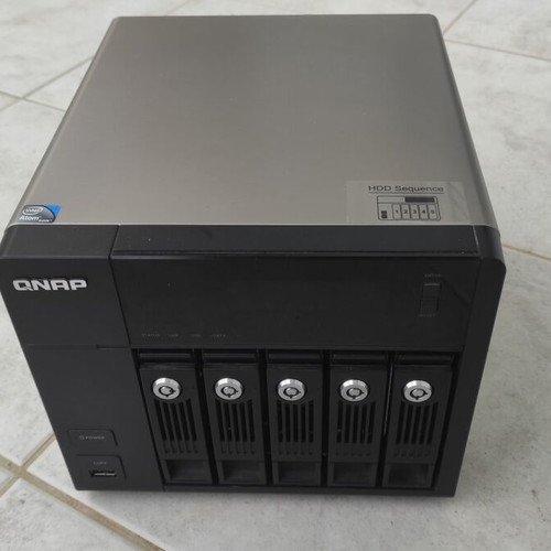 QNAP TS-559 Pro+ NAS used with 8TB storage and 2 WD RED 4TB drives