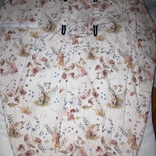 Romantic Soul stroller/car seat footmuff used with fairies