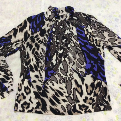 Long-sleeve blouse used, L/XL, multicolor