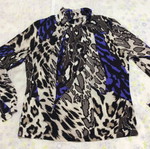 Long-sleeve blouse used, L/XL, multicolor