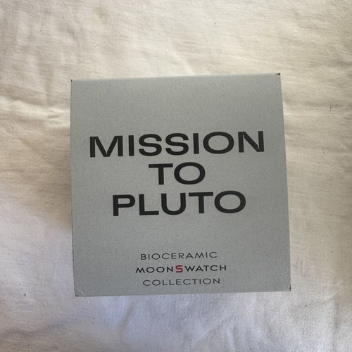 Omega X Swatch Pluto watch brand new, white and red