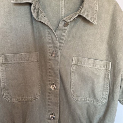 Zara one-piece shorts like new, olive color, size S