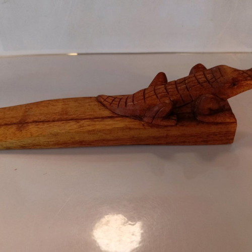 Crocodile door stop used, 18 cm length