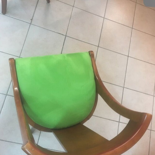 Varagkis Chair 1991 like new, beech wood, suede seat by Designers Guild