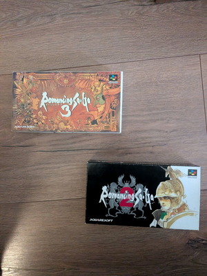 Romancing SaGa 2 και 3 μεταχειρισμένα κουτιά για Super Famicom