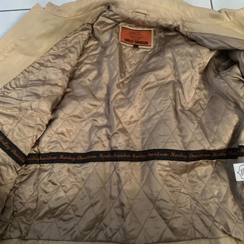 Harley Davidson leather jacket and short sleeve shirt like new, size L