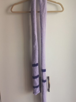 Handmade purple scarf, 1.80m long