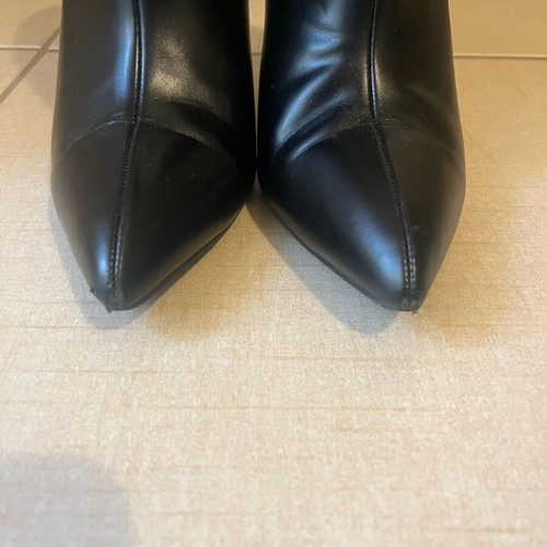 Migato black ankle boots like new with zipper, heel 10 cm, size 38