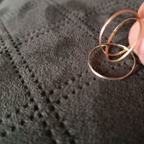 Trivero ring like new, 14k gold with three tones