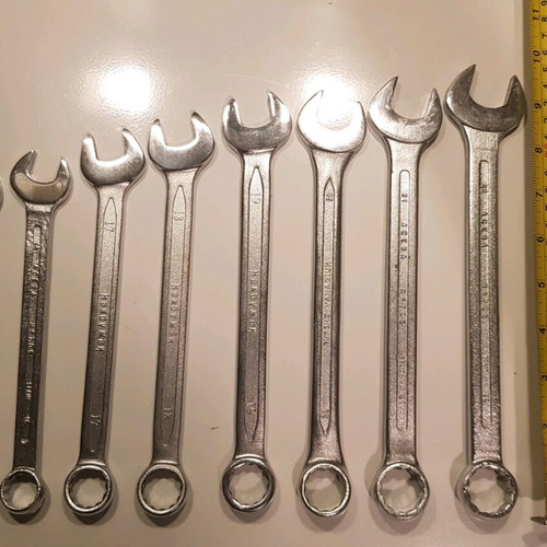German ring spanner set Large used