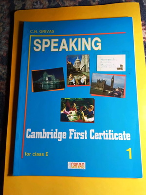 Speaking Cambridge First Certificate for class E, used