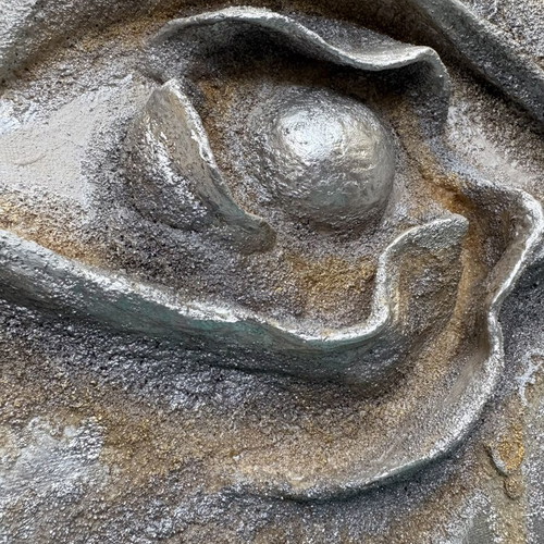 Eye of Zeus artwork new, mixed media relief 30x30cm by Nina Aspeta