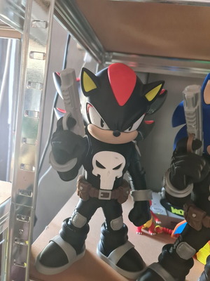 Φιγούρα Shadow the Hedgehog καινούργια, custom 3D printed με σχέδιο Punisher