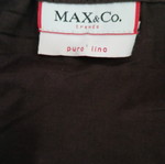 Max & Co skirt like new, A-line, 100% linen, brown, size L