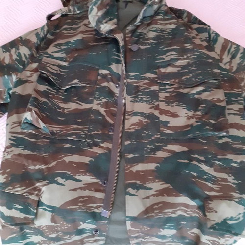 Military jacket XL size with hood and zipper new