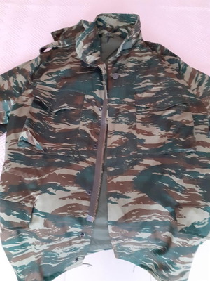 Military jacket XL size with hood and zipper new