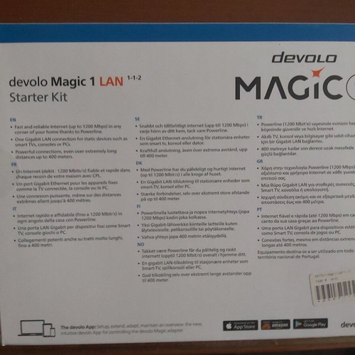 Devolo Magic 1 LAN Starter Kit used, 2 adapters, G.hn technology