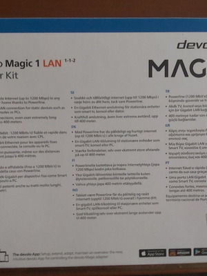 Devolo Magic 1 LAN Starter Kit used, 2 adapters, G.hn technology