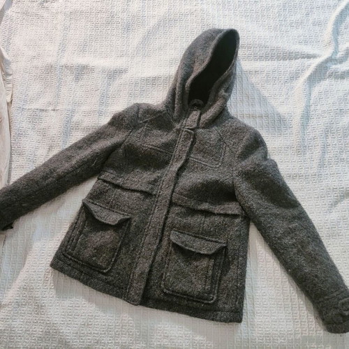 Montgomery coat used, grey, Pull & Bear, size L