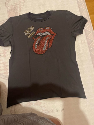 T-shirt Rolling Stone Amplified μεταχειρισμένο, μέγεθος XL, γκρι με στρας