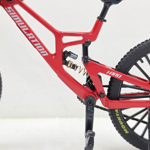 Downhill MTB Die-Cast Metal Bike 1:8 Scale, like new, red