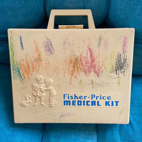 Vintage Fischer Price παιχνίδι με ιατρικά εργαλεία μεταχειρισμένο