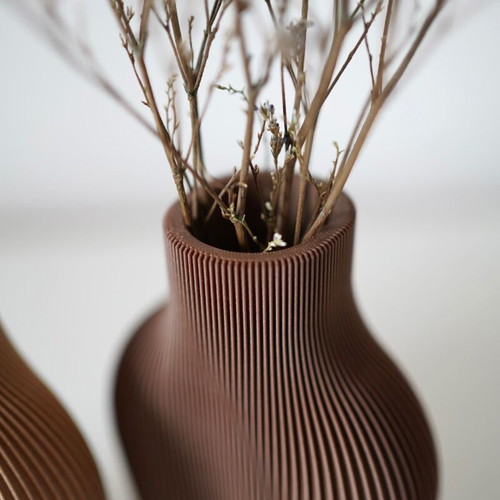 Vase for dried flowers made to order, 3D printed from PLA