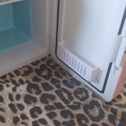 Mini cosmetic fridge with LED mirror like new