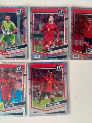 Panini Donruss Soccer Spain Parallel Lot 5 cards new 2023-24