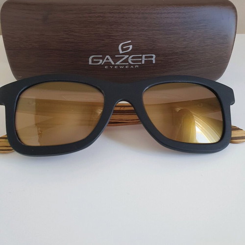 Sunglasses GAZER EYEWEAR BLACK-WENGE/GOLD MIRROR