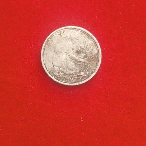 Germany 50 Pfennig coin used
