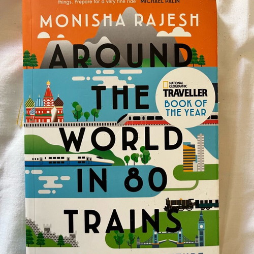 Around the World in 80 Trains book like new, English