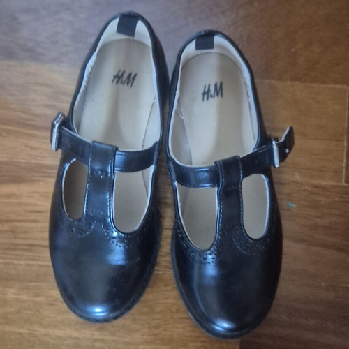 H&M Ballerina Shoes Size 27 Like New Black for Girls