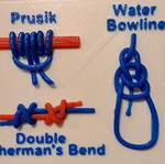 Backpack Rescue Knots Reference Card new