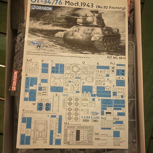 Dragon OT-34/76 scale model 1/35 kit